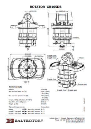 2 AUSU ROTATORS GR105DB