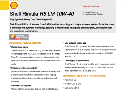 Rādīt detalizētu informāciju par MOT.EĻĻA RIMULA 10W-40 R6 MOT.EĻĻA RIMULA 10W40 R6