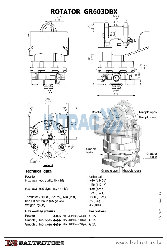 ROTATORS GR603DBX