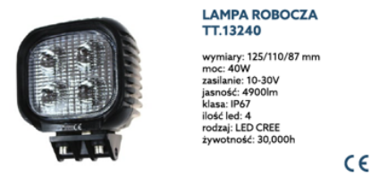 LED DARBA GAISMA 40W