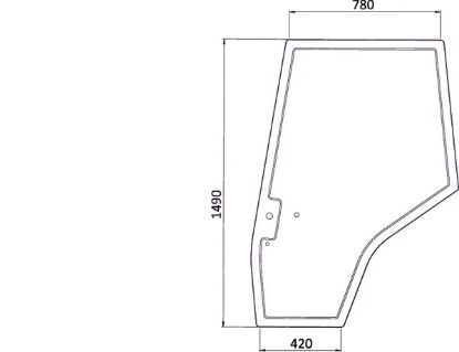 Stikls durvju labais