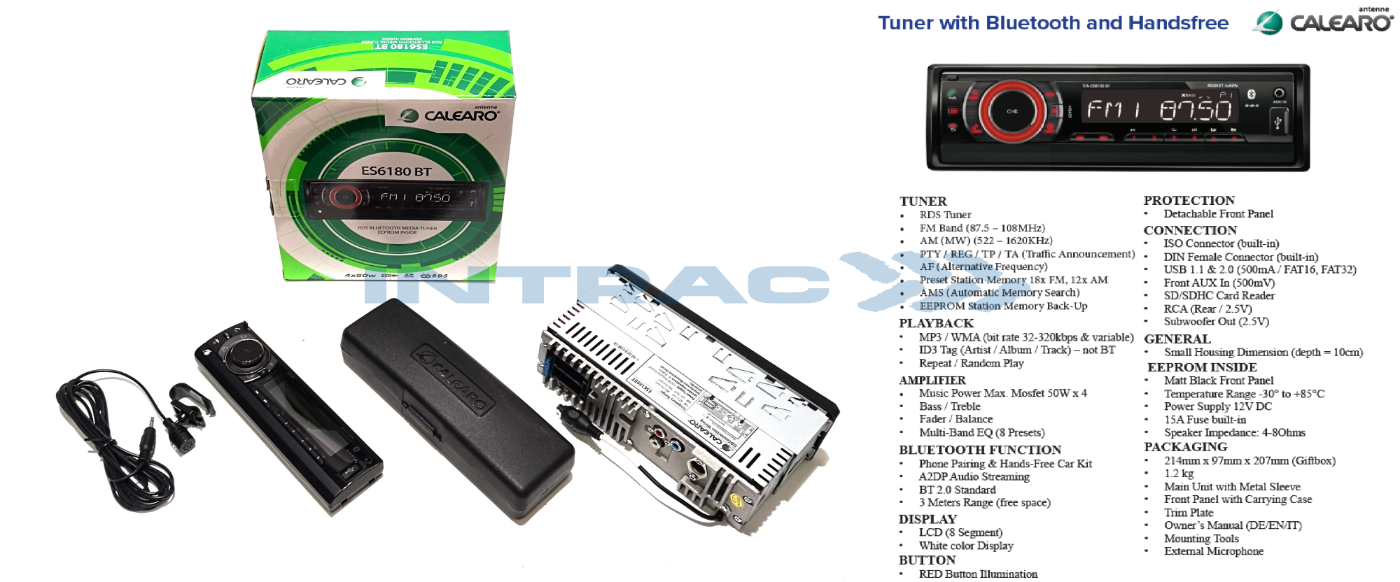 RADIO, 4X50W, BLUETOOTH