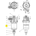 CNH FUEL FILTER BOWL 156240A1