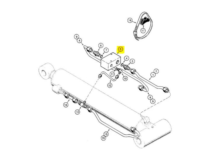 CNH STABILISER VALVE POPPET 113911A2