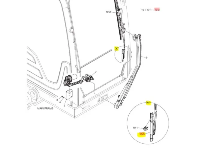 DOOSAN BLADE, WIPER; FR., LOWER 220202-00101