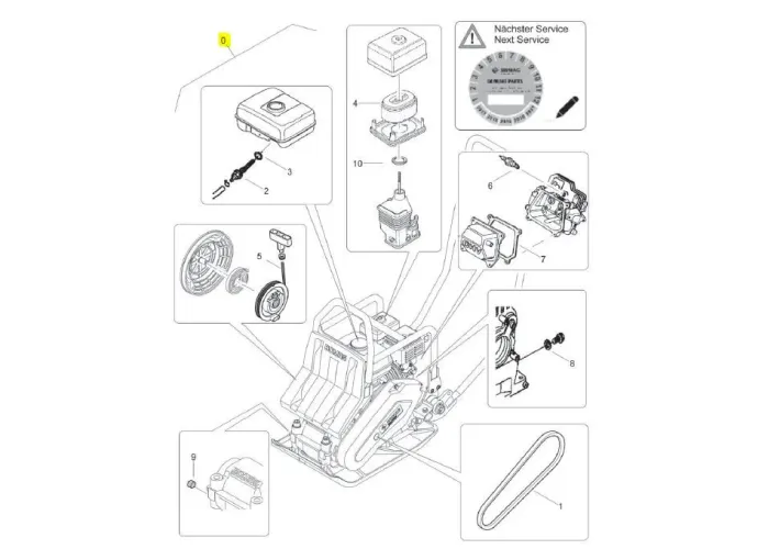 BOMAG SW10-SERVISA K-TS 77523037