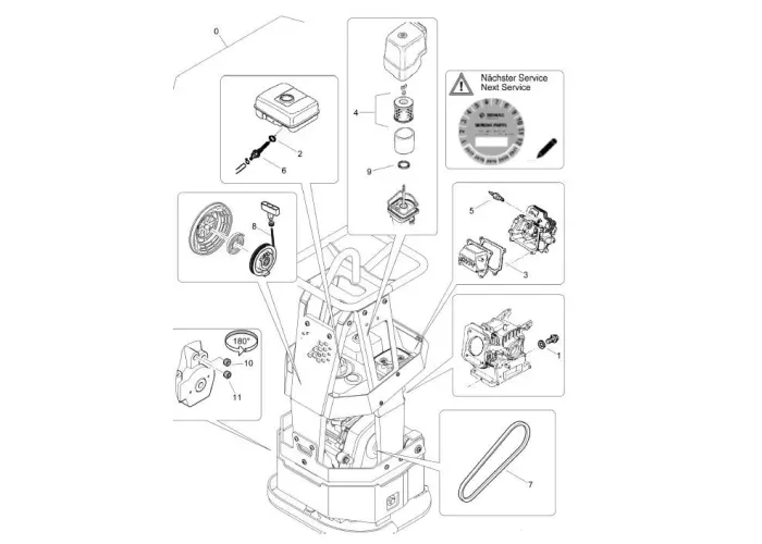 BOMAG SW10-SERVISA K-TS 77563017