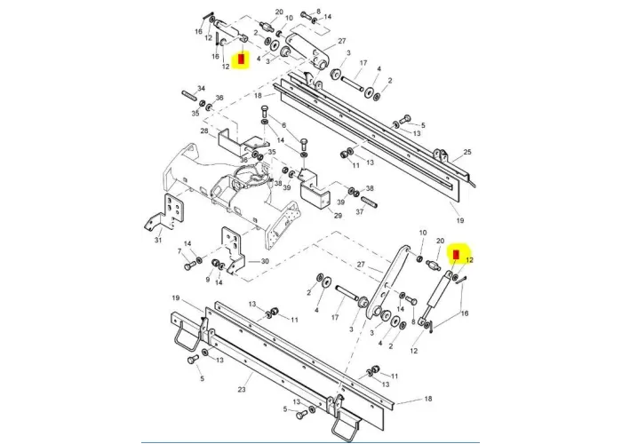 SCRAPER SPRING STRUT