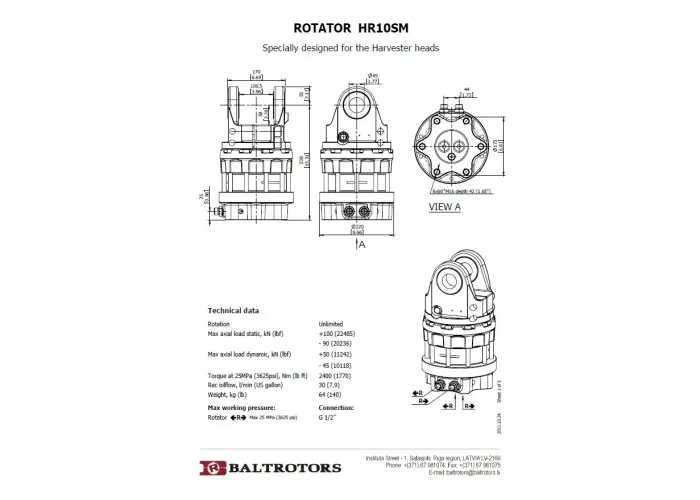 ROTATOR HR10SM 45/100