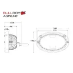 AGRILINE LED 45W OVAL MF