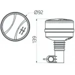LED BĀKUGUNS, 12/24V