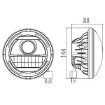 LED PRIEKŠĒJAIS LUKTURIS