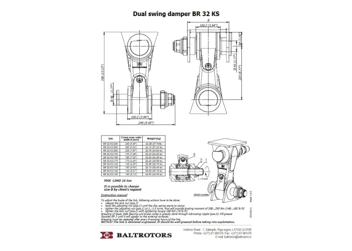 PIEKARE, 2 BREMŽU BR32KS