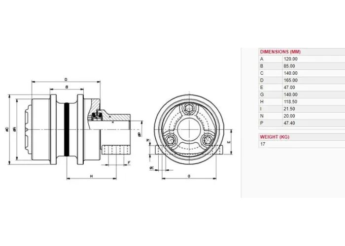 AUGŠĒJAIS RULLIS CX210D