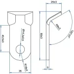 Agrimaster naži 90grad