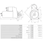 STARTER MOTOR 24V, 4.0 kW