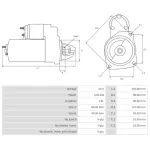 STARTER MOTOR 24V, 4.0 kW